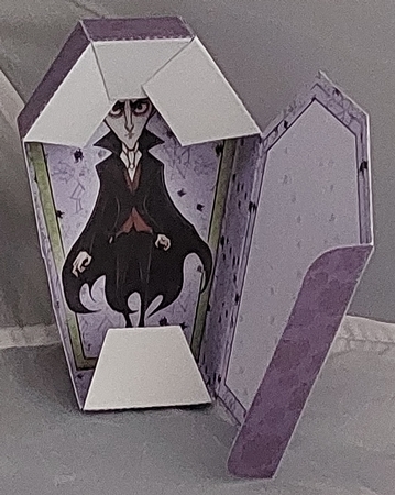 Halloween Vampire Coffin Treat Box by Marion Harding