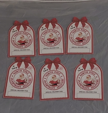 CHRISTMAS GIFT TAGS - BOWS ATTACHED by Marion Harding