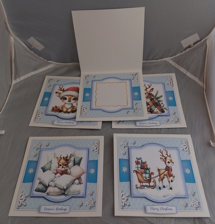 8x8 Mini Kit, Gorgeous Christmas Deers by Marion Harding