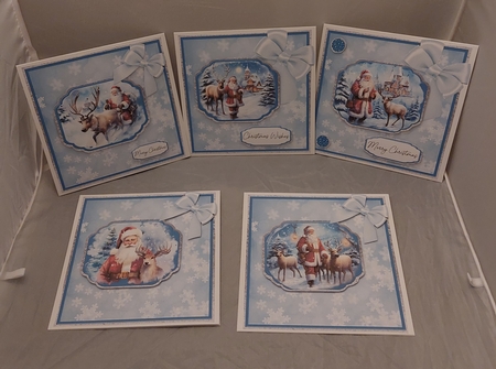 Santa Scenes by Marion Harding