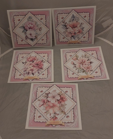 8x8 Mini Kit, Beautiful Floral Diamond Toppers by Marion Harding
