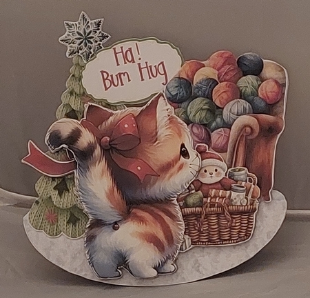Butt its Christmas 6 Rocker Card by Marion Harding
