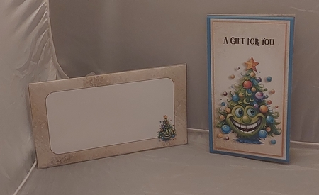 Funny Christmas Tree Money Card Kit-4 by Marion Harding