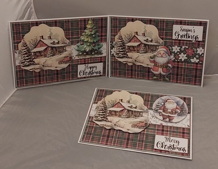7x5 Santa Varied Christmas Card Mini Kit by Marion Harding