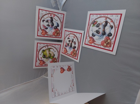 7x7 Furry Valentine wishes 2 choice of four mini kit by Marion Harding