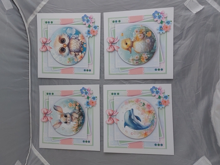 Adorable Animals Card & Toppers Set by Marion Harding