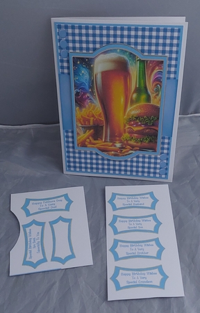 Lager, Burger & Fries - 5x7 by Marion Harding