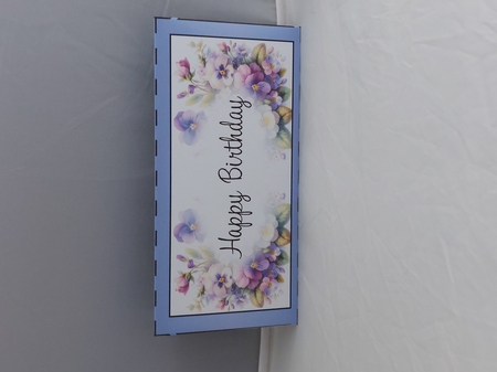 February Birth Flower Money Wallet by Marion Harding