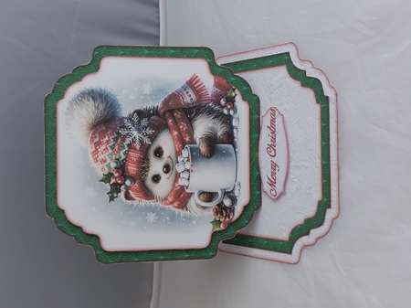 Winter Hedgehog 2 Shaped Easel Card Mini Kit by Marion Harding