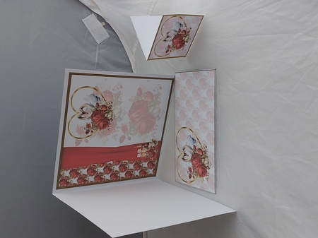 Ruby Swans 7x7 by Marion Harding