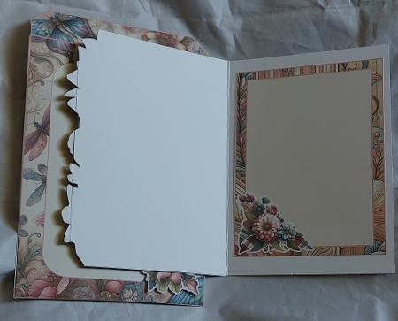 Dragonfly Card Making Kit 2 with inserts and envelope JPEG and PDF by Marion Harding