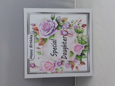 Pretty Lilac Cream Roses Frame 8x8 For DAUGHTER by Marion Harding