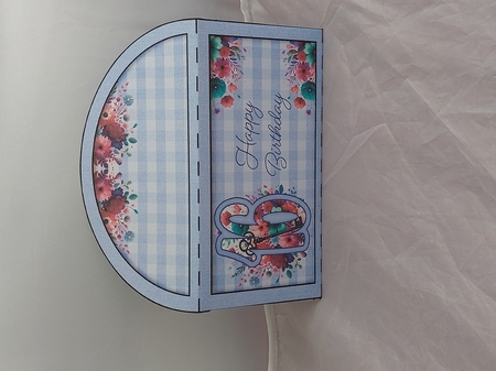 16th Birthday Floral Denim Money Wallet by Marion Harding