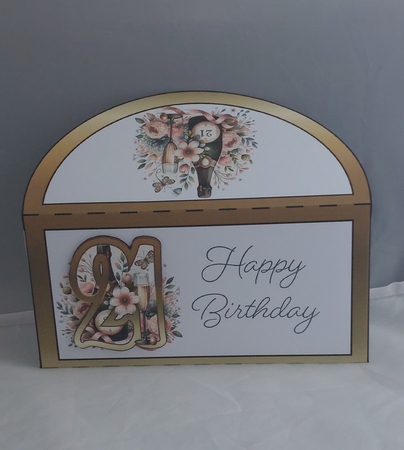 21st Birthday Golden Gate Money Wallet by Marion Harding