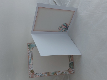 Dolphin Card Kit with inserts, decoupage, card base and envelope by Marion Harding