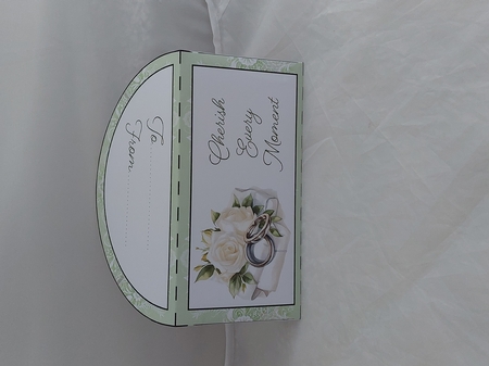 White Roses and Wedding Rings Money Wallet by Marion Harding