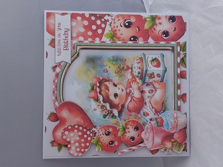 The Strawberry Patch 4 XL Shaped Card Kit by Marion Harding