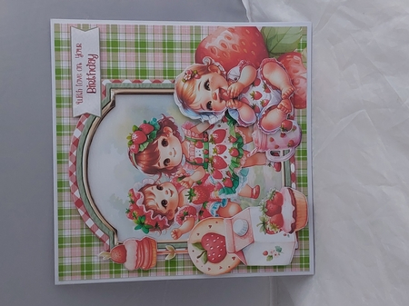The Strawberry Patch 10 XL Shaped Card Kit by Marion Harding