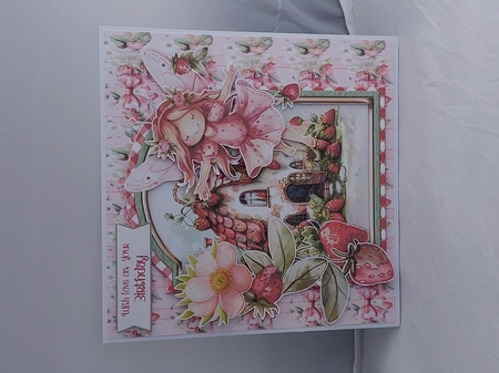 The Sweet Strawberry Patch 4 XL Shaped Card Kit by Marion Harding