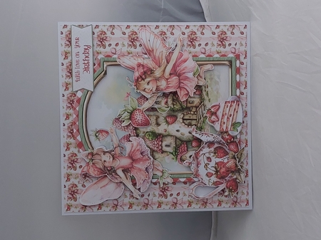The Sweet Strawberry Patch 7 XL Shaped Card Kit by Marion Harding