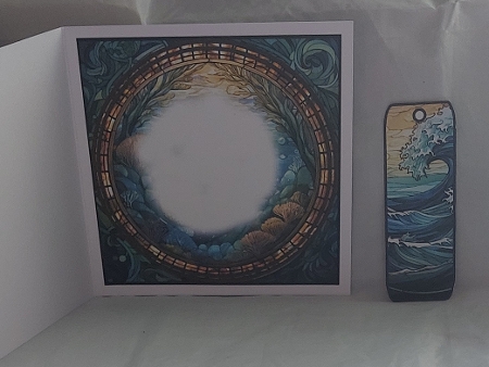 Stained Glass Ocean-Seahorse by Marion Harding