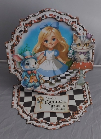 Meet Me in Wonderland 9 Shaped Easel by Marion Harding