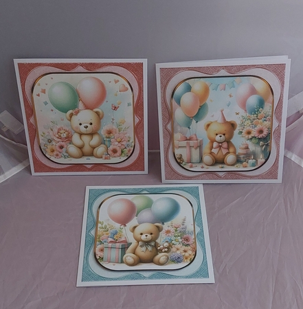 8 DIFFERENT CUTE TEDDY BEARS by Marion Harding