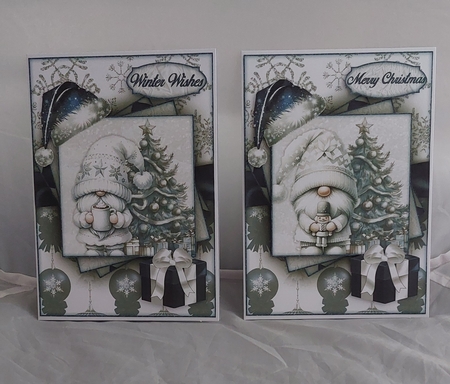 Winter White Gnomes Mini Kit  by Marion Harding