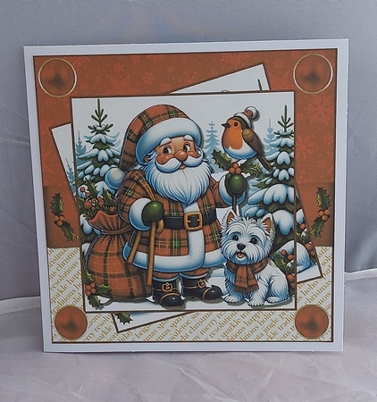 A tartan Christmas 7x7 by Marion Harding