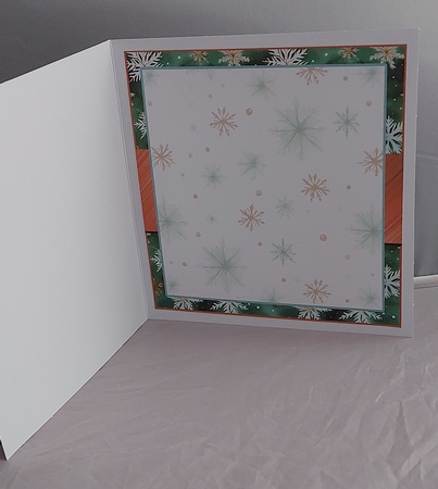 Christmas House 7.5 Inch Card Front with Insert and Sentiments  by Marion Harding