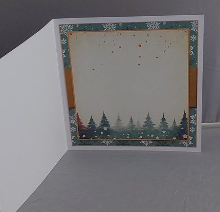 Christmas House 7.5 Inch Card Front with Insert and Sentiments by Marion Harding
