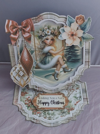 A Christmas Fairytale 8 Shaped Easel by Marion Harding