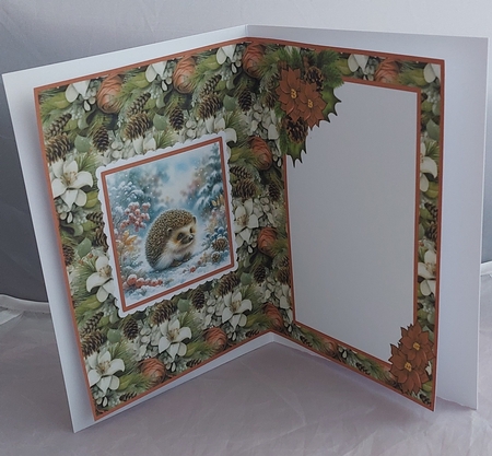 Hedgehog At Christmas - Insert by Marion Harding