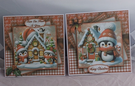 Red Winter Penguin Mini Kit by Marion Harding