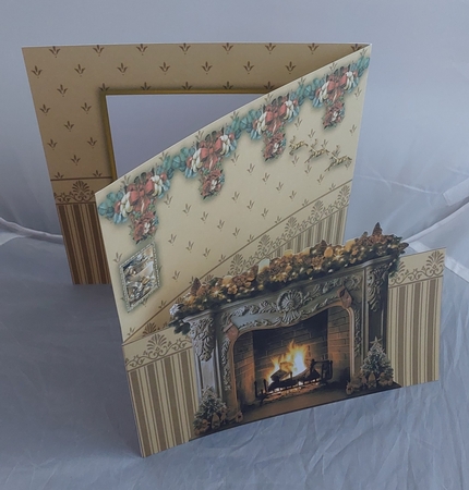 Christmas Fireplace 8 by Marion Harding