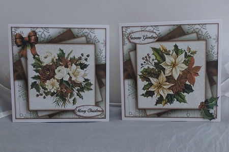 Christmas Flowers Mini Kit 7X7 by Marion Harding