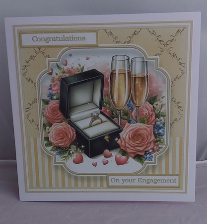 8x8 Champagne Engagement (Yellow) Topper 9 by Marion Harding