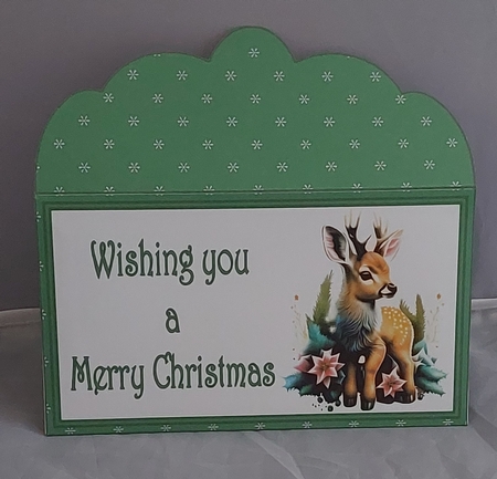 Cute baby deer money wallet (Green). by Marion Harding
