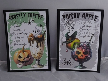 4 x 6 Halloween Cocktail Recipe Cards by Marion Harding