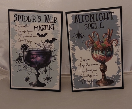 4 x 6 Halloween Cocktail Recipe Cards 4 by Marion Harding