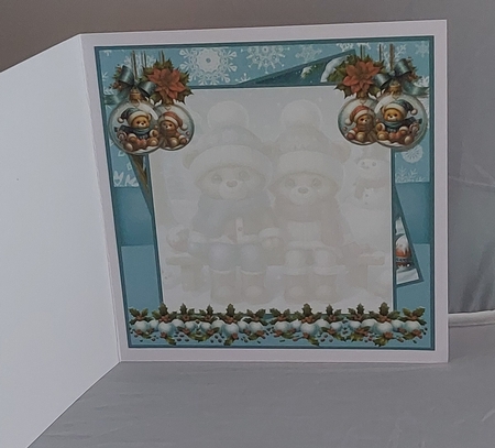 Festive Teddies 8x8 by Marion Harding