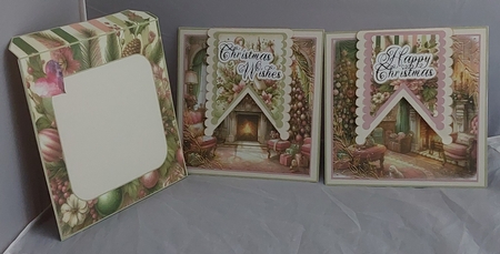 Vintage Shabby Chic Christmas Flip Up Cards. Pack of Two by Marion Harding