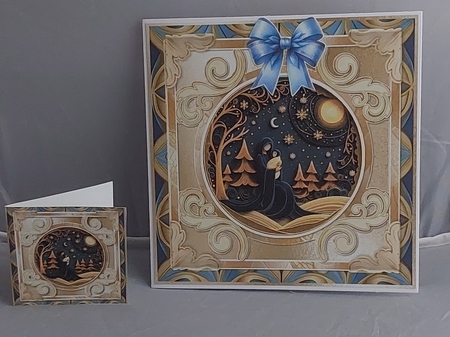 Joyful Christmas 6 Cut-Out Card Mini Kit by Marion Harding