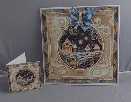 Joyful Christmas 12 Cut-Out Card Mini Kit by Marion Harding