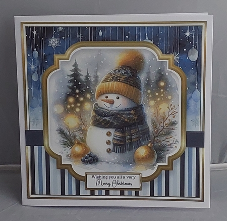 8x8 Bright & Beautiful Snowmen 12 by Marion Harding