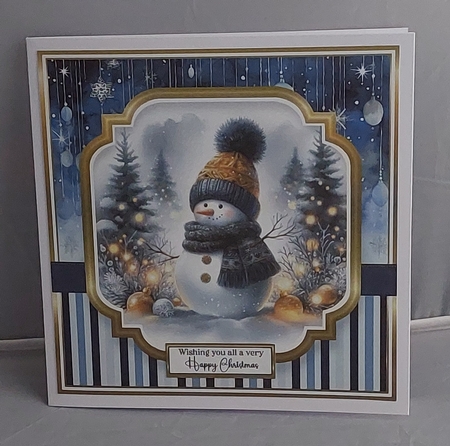 8x8 Bright & Beautiful Snowmen 7 by Marion Harding