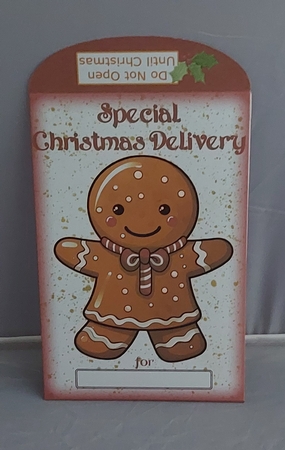 Christmas Gingerbread Man Money Wallet / Envelope by Marion Harding
