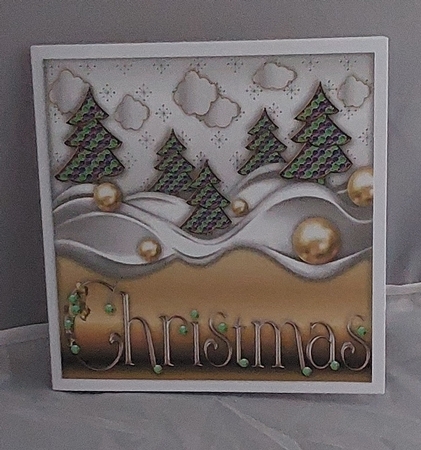 Christmas Bling 8x8 - 4 by Marion Harding
