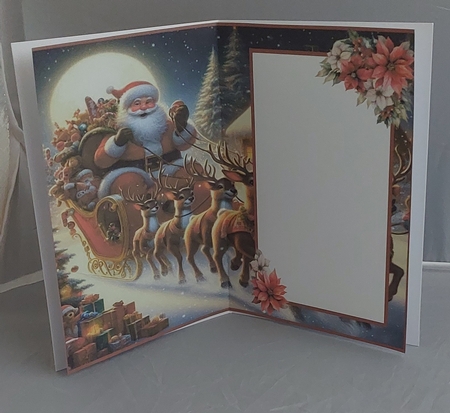 Santa Delivering Presents - Insert by Marion Harding