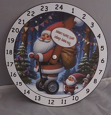  new advent clock santas new segway 1 by Marion Harding